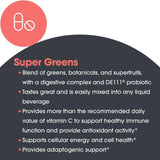 Allergy Research Group Super Greens cucharilla medidora, porciones consistentes para cada preparación.