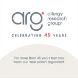Allergy Research Group Super Greens etiqueta detallada, guía de uso y beneficios.