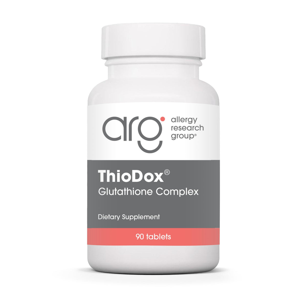 Allergy Research Group ThioDox, botella, soporte antioxidante para la detoxificación suave