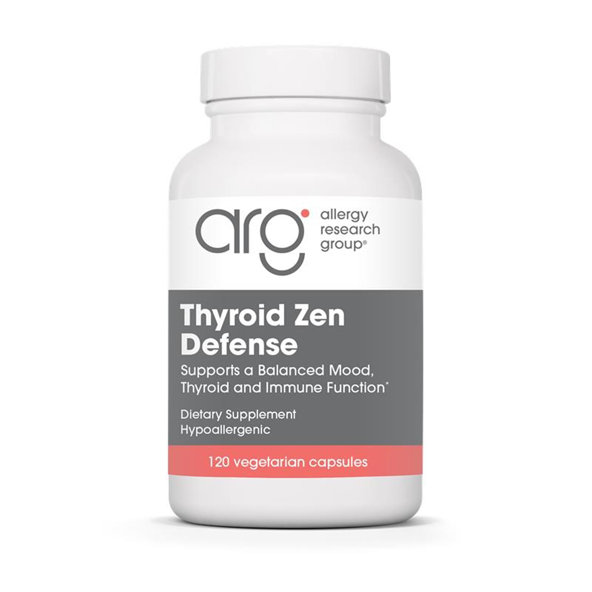 Allergy Research Group Thyroid Zen Defense cápsulas en frasco: apoyo tiroideo y equilibrio inmunitario
