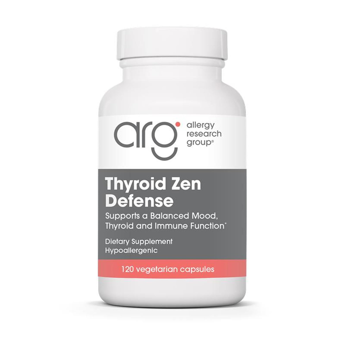 Allergy Research Group Thyroid Zen Defense cápsulas en frasco: apoyo tiroideo y equilibrio inmunitario