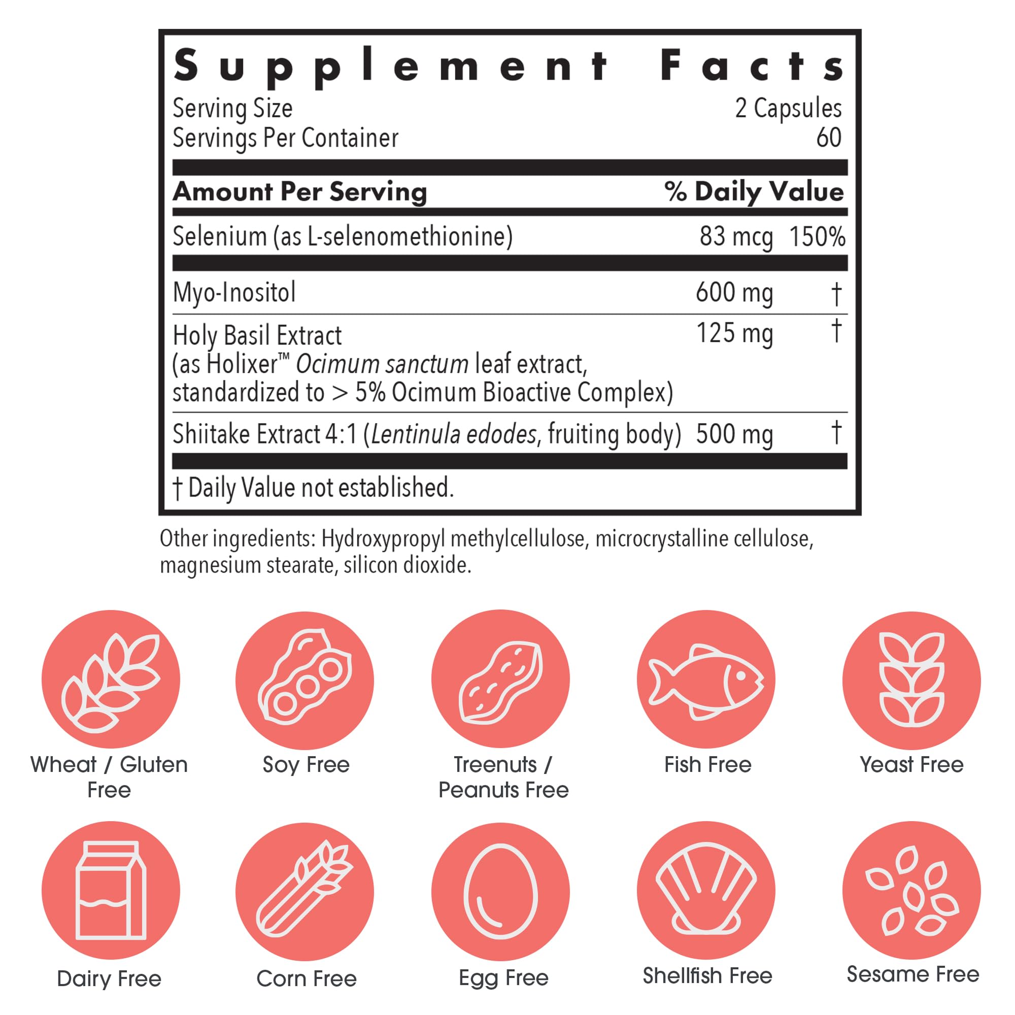 Allergy Research Group Thyroid Zen Defense cápsulas para consumo diario