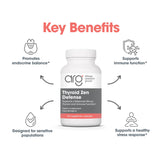 Allergy Research Group Thyroid Zen Defense etiqueta: suplemento vegetariano sin alérgenos
