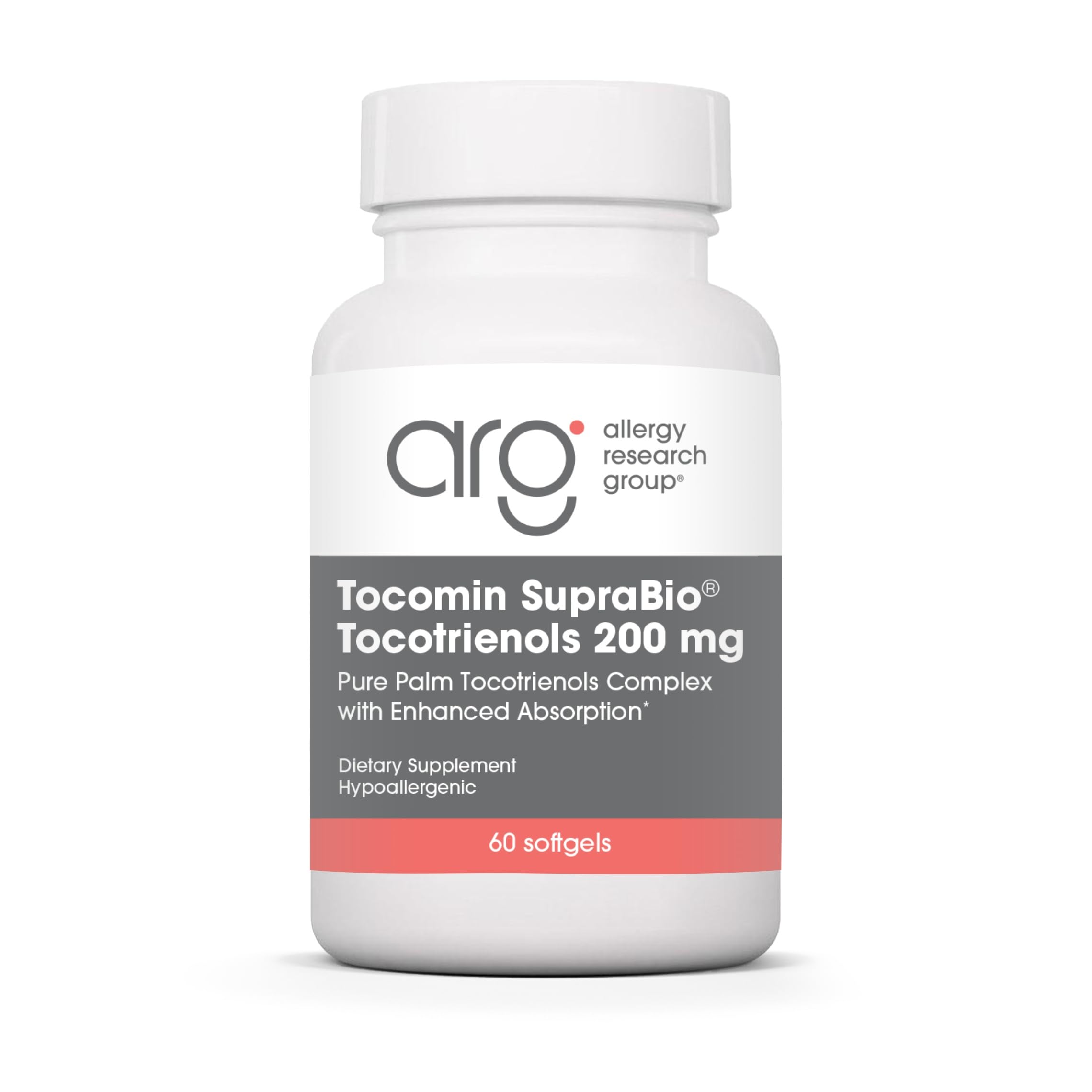 allergy research group tocomin suprabio botella: cápsulas suaves para uso diario.