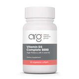 Allergy Research Group Vitamin D3 Complete 5000 en botella, apoyo diario para la salud ósea.