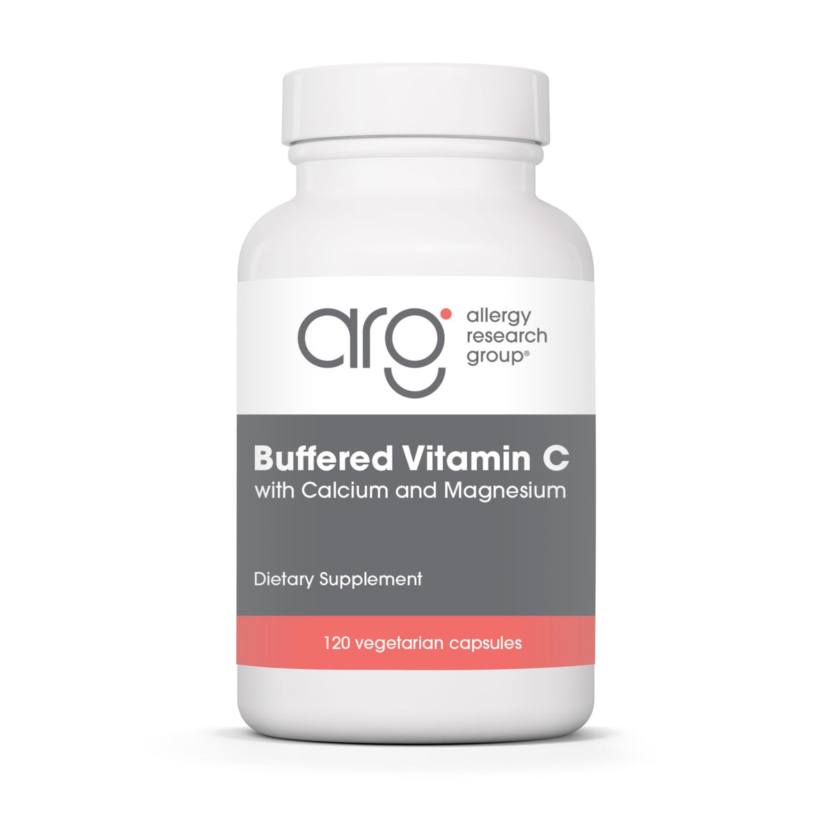 Allergy Research Group Vitamina C Amortiguada en botella para soporte inmune suave.
