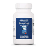 Zen Adapt de Allergy Research Group, bote visible, posible apoyo al manejo del estrés diario.