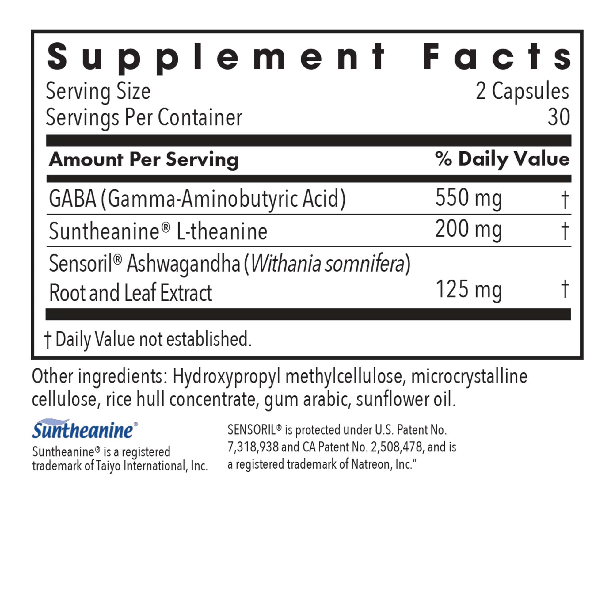 GABA en Zen Adapt, ingrediente clave para apoyo nervioso y calma.