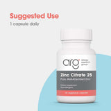 Una cápsula diaria de Zinc Citrate para apoyo general