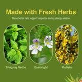 Herbs Etc. Allertonic, cápsulas blandas en primer plano con etiqueta