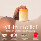 ALLFEMME Flora+ gomitas sabor piña detalle: sabor agradable y fácil ingesta diaria.
