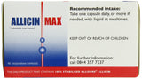 ALLICINMAX etiqueta frontal, información clara para elegir tu suplemento diario.