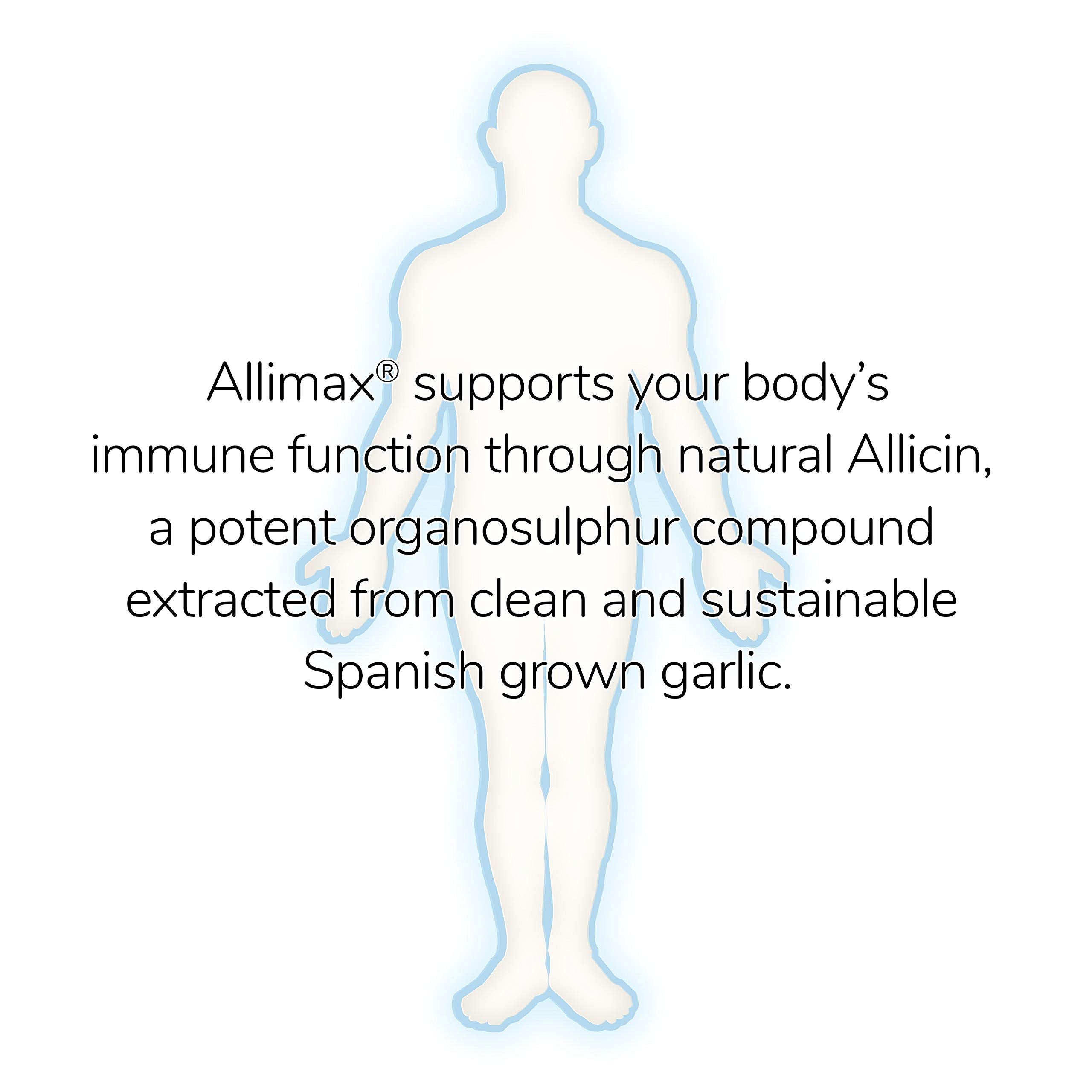 Dosis diaria en una cápsula para toma fácil con Allimax Pro