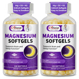 Alliwise magnesio glicinato 400 mg softgel en botella para toma diaria cómoda.