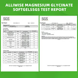 Etiqueta de Alliwise magnesio glicinato 500 mg, diseño de alta absorción