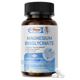 Alliwise magnesio glicinato en frasco, alta absorción para el día a día.