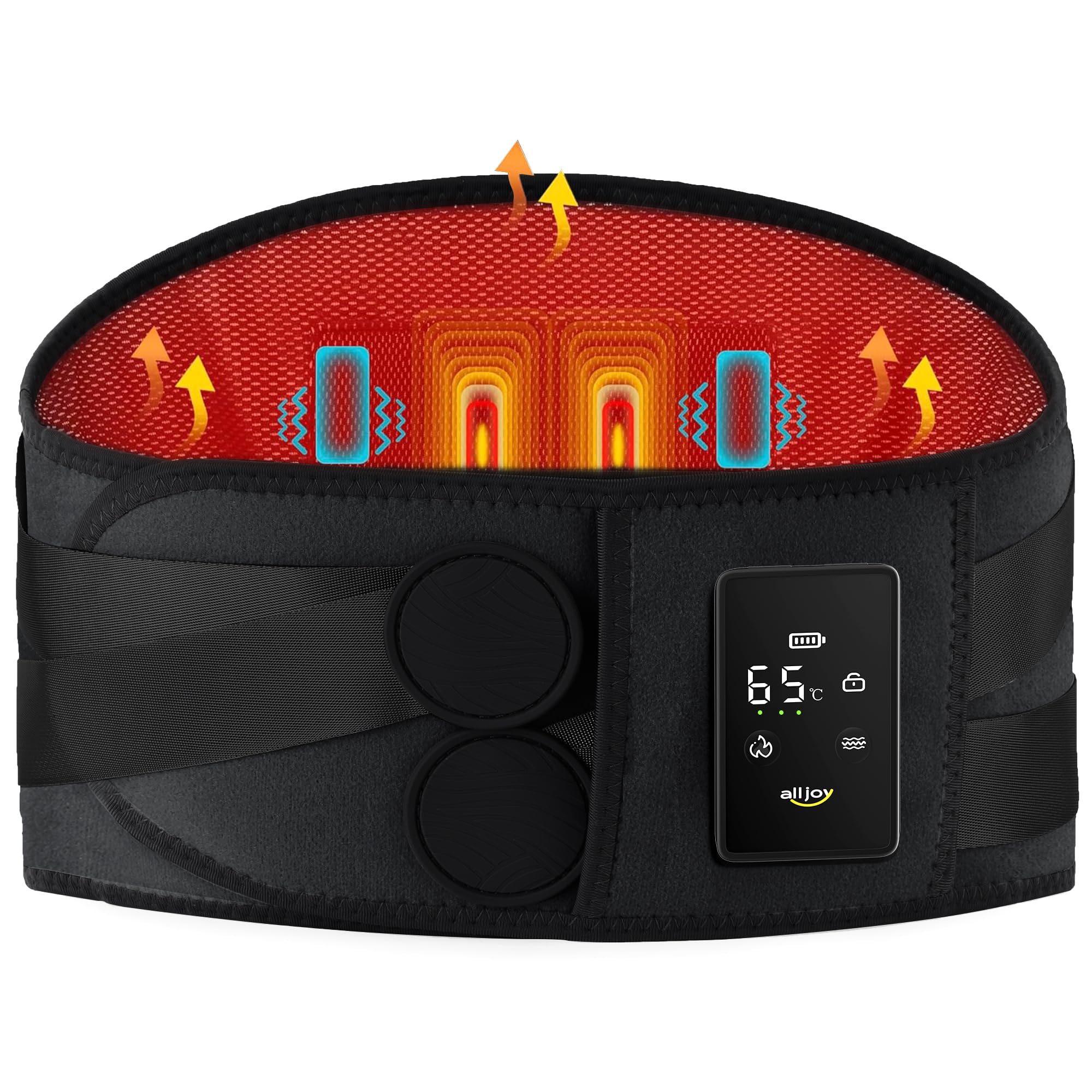 Alljoy manta calor trasero frontal, opción de calor relajante para espalda.