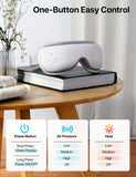 ALLJOY Masajeador ocular con calor profundo a 113°F para aliviar tensión.