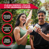 Etiqueta de ALLMAX ACUTS Amino Energy destaca cafeína natural