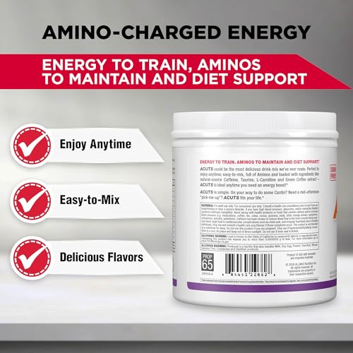 ALLMAX ACUTS Amino Energy se disuelve fácilmente en agua