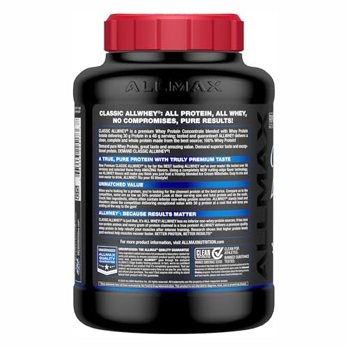 ALLMAX AllWhey cucharita medidora facilita porciones rápidas