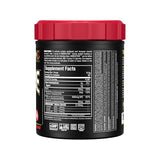 ALLMAX AMINOCORE disolucion clara en agua sin grumos.