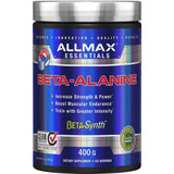 ALLMAX Beta-Alanina polvo sin sabor para mejorar resistencia durante entrenamientos.