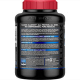 ALLMAX AllWhey Chocolate mezcla con agua para un batido rápido y suave.
