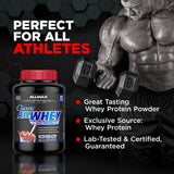 AllWhey 24 g por porción para recuperación diaria.