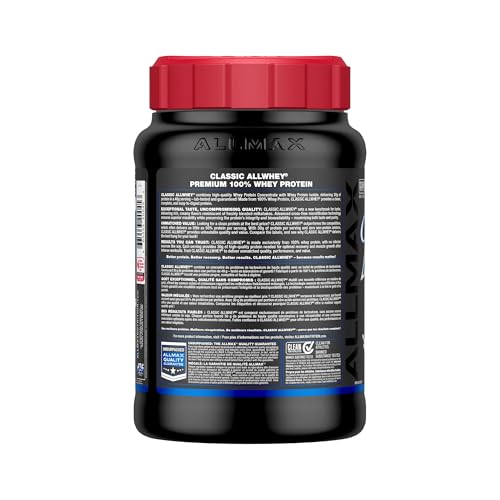 ALLMAX Classic AllWhey mezcla con agua para un batido rápido y suave