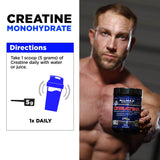 ALLMAX Creatina Monohidrato micronizada, potencia y rendimiento sin sabores.