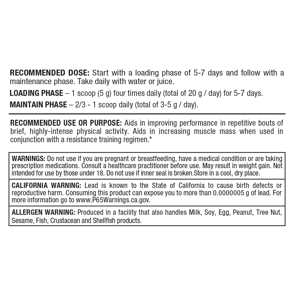 Uso diario de ALLMAX Creatina Monohidrato para entrenamientos constantes