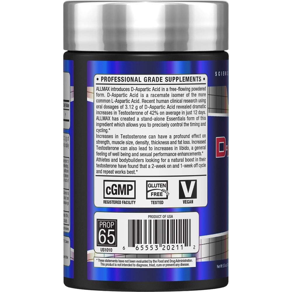 Medidor de D-aspartico ALLMAX para iniciar la mañana con energía