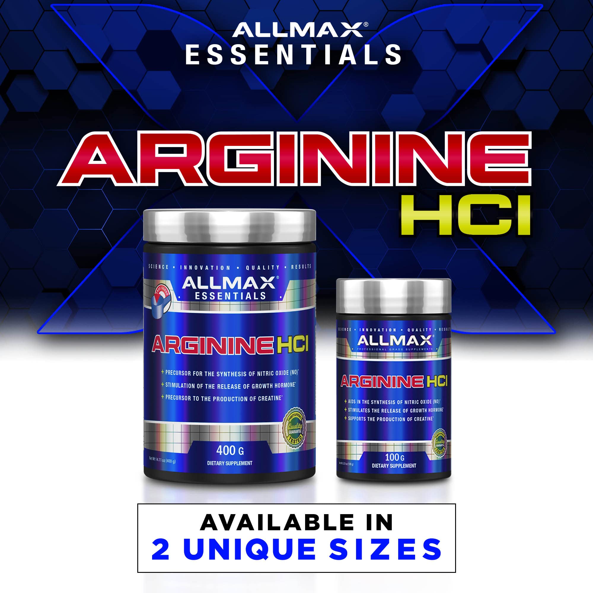 Mezcla en shaker de ALLMAX Arginine HCL para bebida suave.