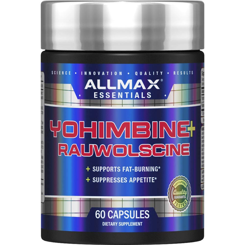 ALLMAX Essentials Yohimbine Rauwolscine en botella para entrenamiento enfocado