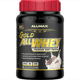 ALLMAX Gold ALLWHEY, proteína sabor galletas crema, ideal para recuperación post entreno