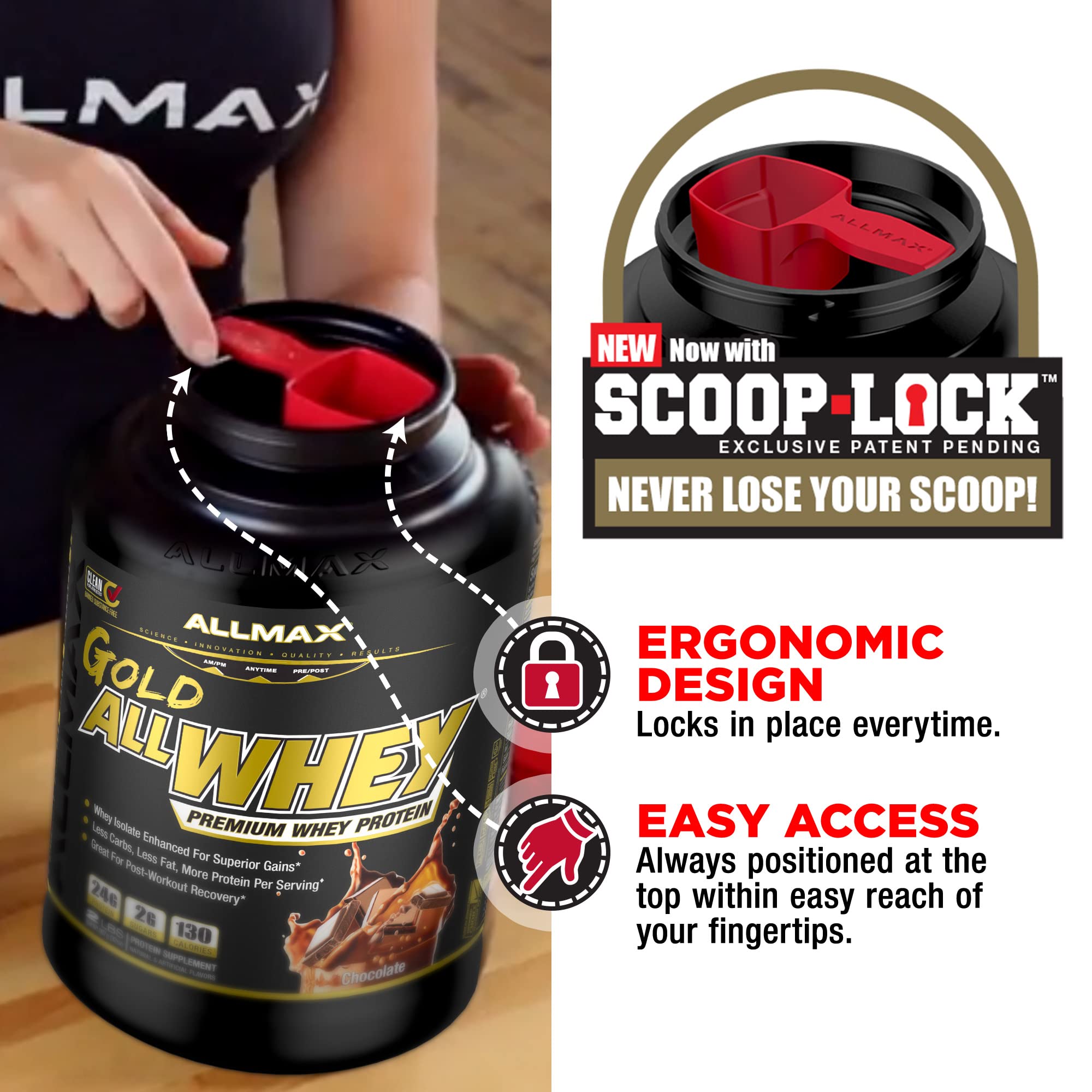 ALLMAX Gold ALLWHEY, sin gluten, apto para dietas sensibles