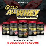 Allmax Gold ALLWHEY sin gluten y con lactosa reducida para mayor digestibilidad.