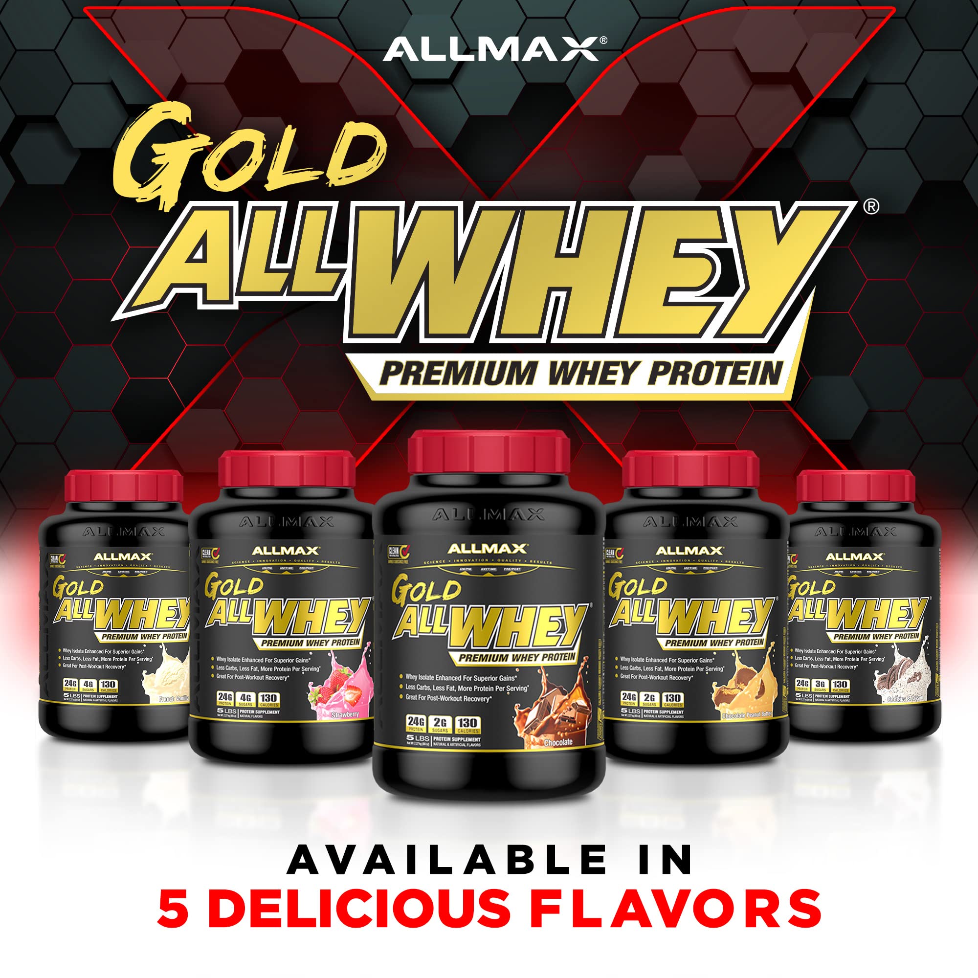 ALLMAX Gold ALLWHEY sin gluten para digestión cómoda