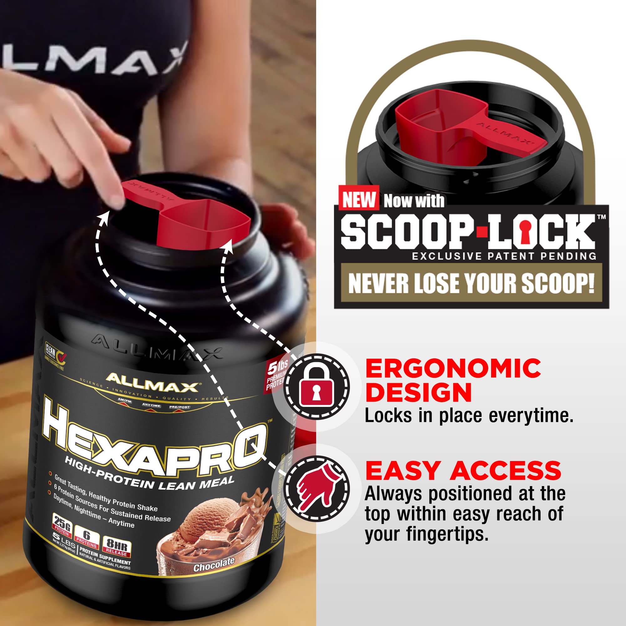 ALLMAX HEXAPRO uso entre comidas para mantener energía durante el día
