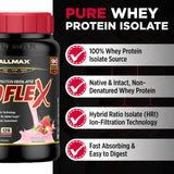 ALLMAX ISOFLEX batido en vaso, sabor delicioso sin azúcares añadidos.