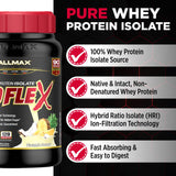 ALLMAX IsoFlex piña-colada: textura cremosa para recuperación tras el ejercicio.