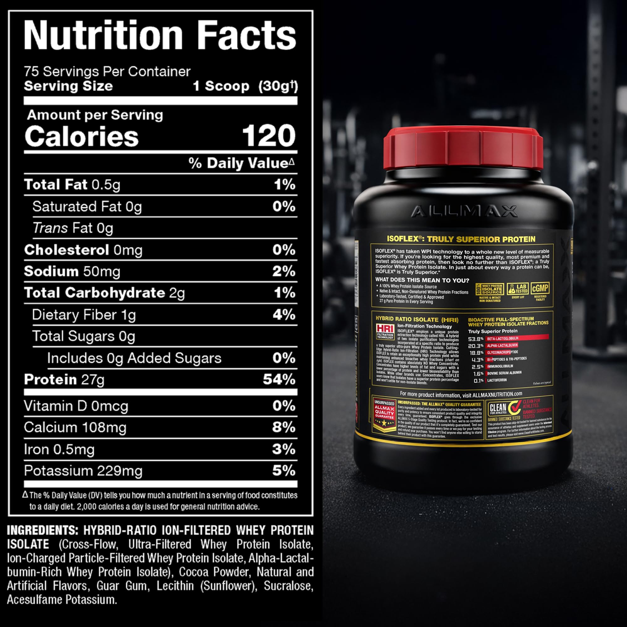 ALLMAX Isoflex uso diario para mantener aporte proteico.