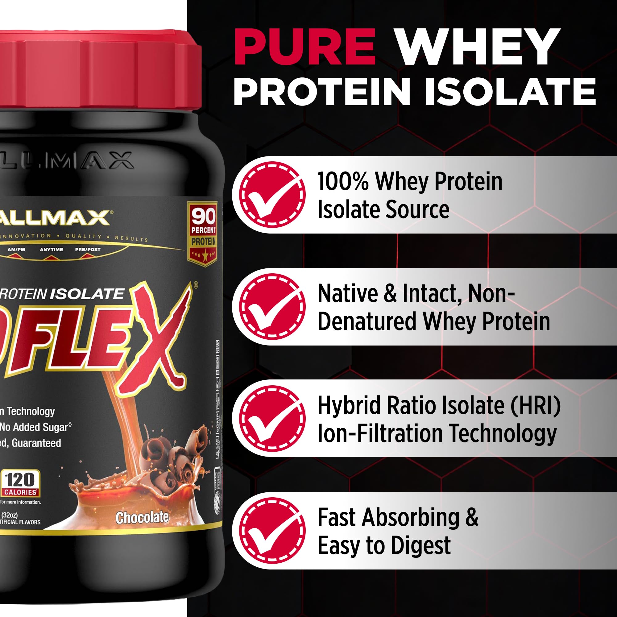 Batido ALLMAX ISOFLEX listo para entrenamiento y recuperación