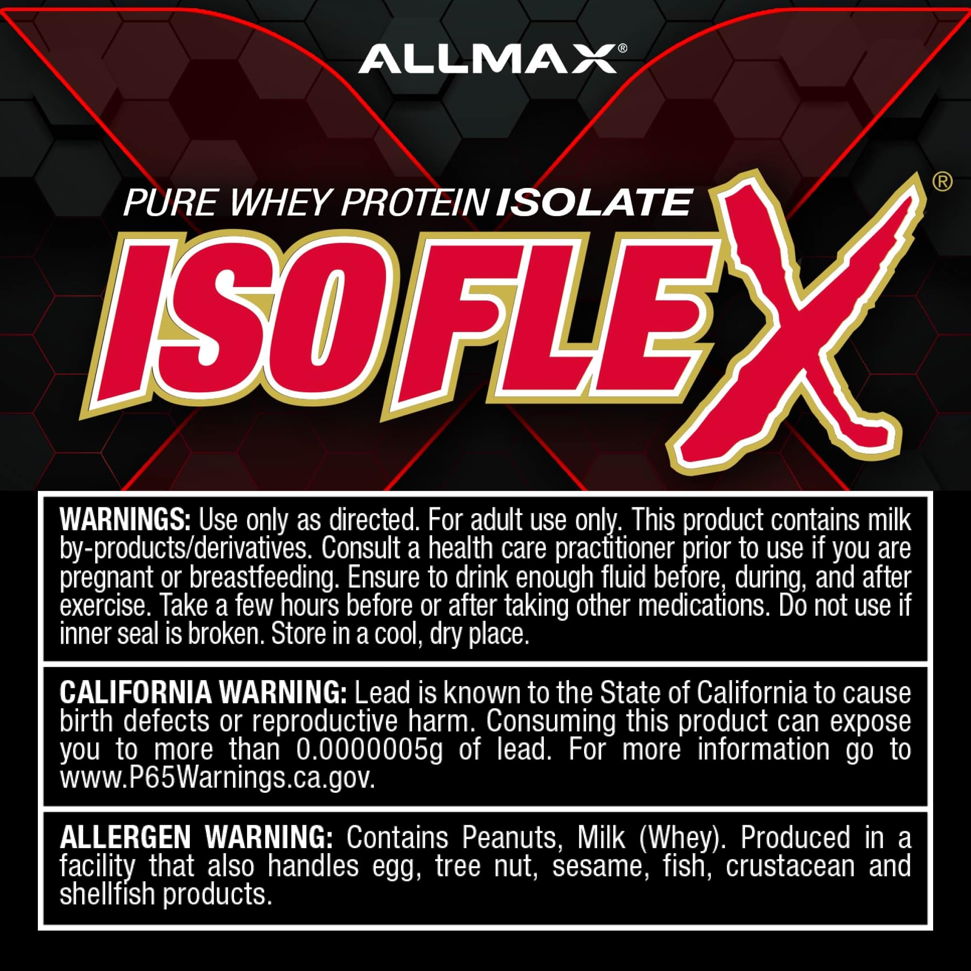 ALLMAX ISOFLEX libre de gluten y baja lactosa