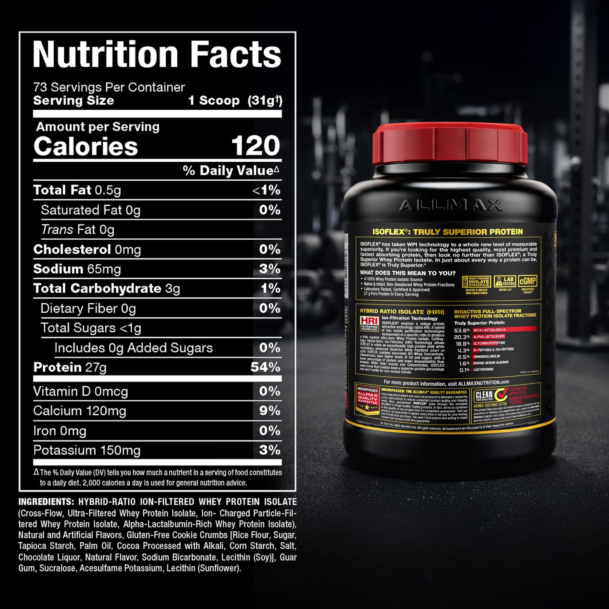 ALLMAX ISOFLEX uso post-entrenamiento para recuperación