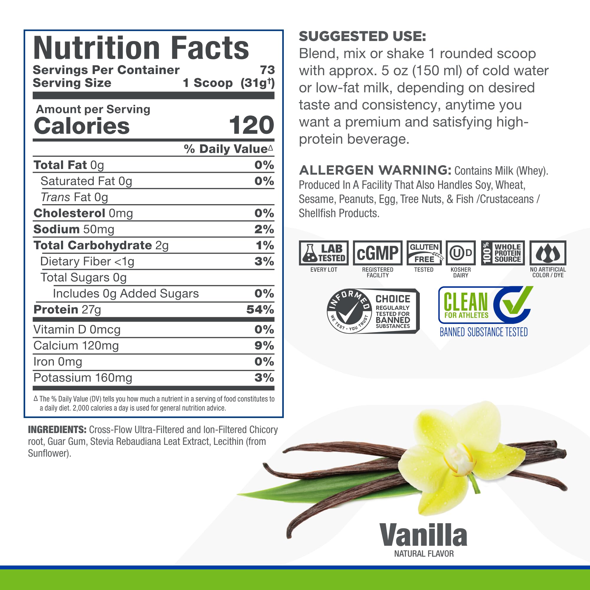 Cuchara medidora de ALLMAX ISONATURAL para porciones consistentes.