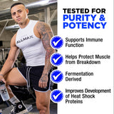 ALLMAX L-Glutamina, textura ultra fina para grumos cero