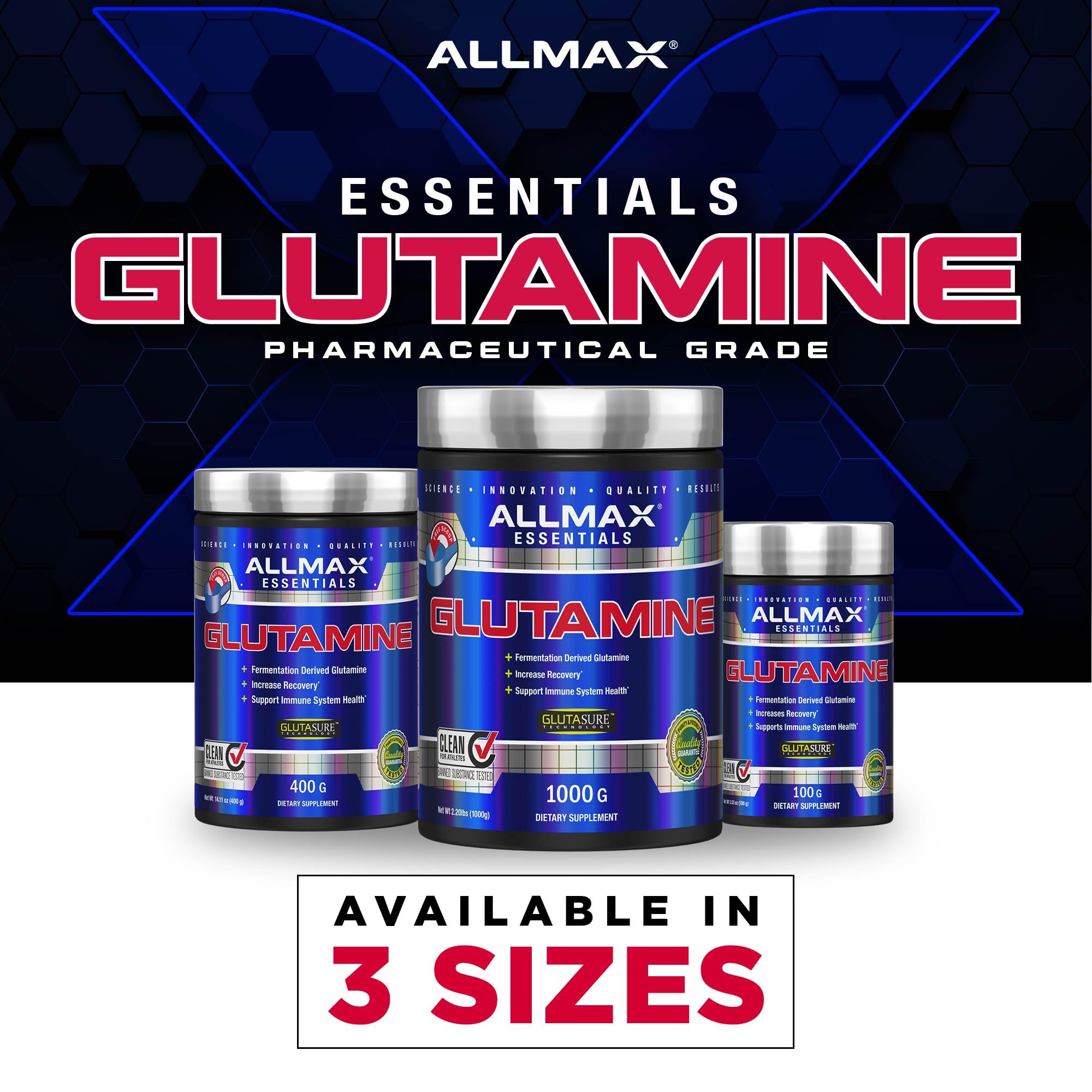 ALLMAX L-Glutamina apoyo digestivo suave para estómagos sensibles