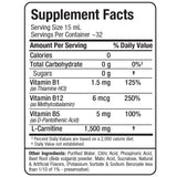 ALLMAX Líquido L-Carnitina, sabor Fruta Punch, opción sin azúcar para entrenar.